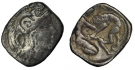 Greece, Calabria, Tarentum, Diobol Diobol minted in Tarentum - one of the most important poles in Calabria - between 325 and 280 BC.

Greece, Calabr...