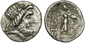 Greece, Thessaly, Thessalian League, Stater Greece Thessaly, Thessalian League, Stater circa 44-40 BC Obverse: head of Zeus right Reverse: Athena Iton...