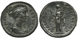 Roman Provincial, Thrace, Philippopolis, Faustina Junior, AE Provincial bronze of Elagabalus, in the Verbanov catalog the rarity is R4, which means 20...