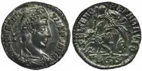 Roman Imperial, Constantius II, Follis Roman Imperial

Constantius II (324–361), Follis 351-355, Siscia mint

Obverse: bust of the emperor right
...