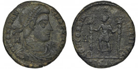 Roman Imperial, Constantius II, Maiorina Roman Imperial

Constantius II (324-361), Follis 350, Siscia mint

Obverse: diademed, draped and cuirasse...