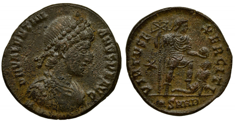 Roman Imperial, Valentinian II, Maiorina - RARE Rare Valentinian II maiorina fro...