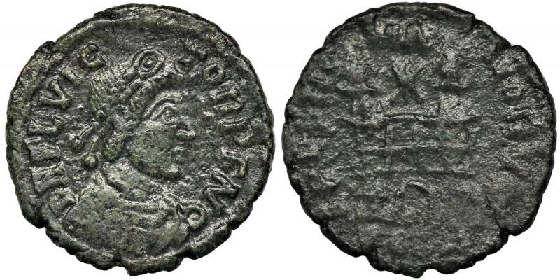 Roman Imperial, Flavius Victor, Follis - RARE Rare follis of the rare Emperor Fl...