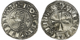 Crusaders, Antioch, Bohemund III, Denarius helmet type Crusaders

Antioch, Bohemund III (1149–1163), Denarius helmet type

Obverse: bust facing le...