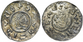 Bohemia, Bretislav II, Denarius - line border Well minted. Dark patina. Dobrze wybity. Ciemna patyna.
Reference: Cach 390
Grade: XF- 

Bohemia Bre...