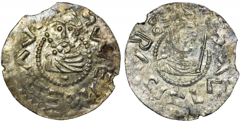 Bohemia, Bretislav II, Denarius - pearl border Type with pearl border.
 Odmiana...