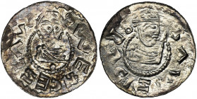 Bohemia, Bretislav II, Denarius - pearl border Type with&nbsp;pearl border. Odmiana z obwódką perełkową. Piękne lustro. Czytelny, dobrze wybity egzemp...