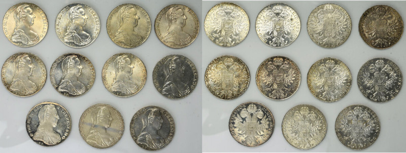 Austria, lot of Maria Theresa thalers (11pcs.) Nowe bicia.&nbsp; Przeważnie pięk...