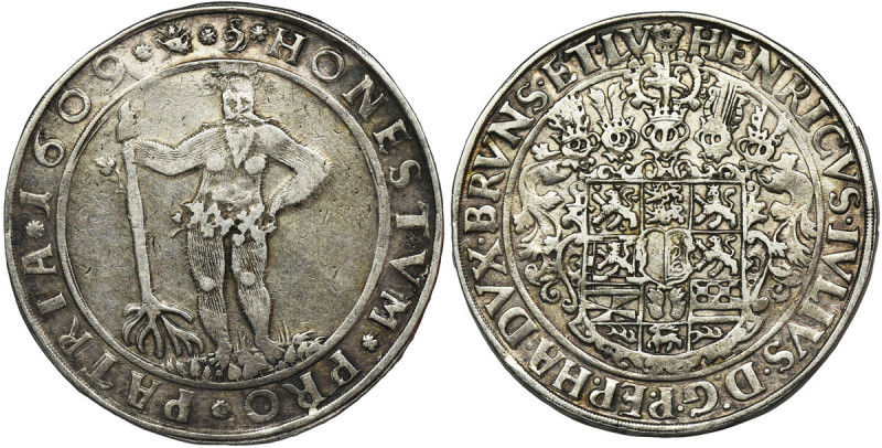 Germany, Brunswick-Wolfenbüttel, Heinrich Julius, Thaler Zellerfeld 1609 Brunswi...