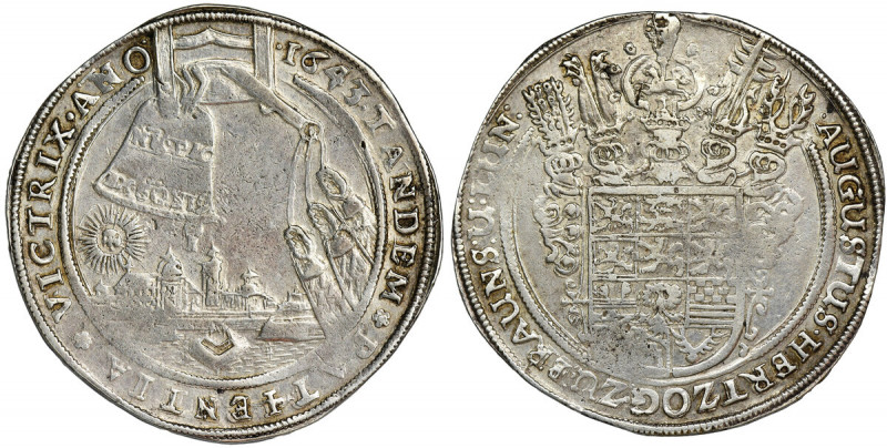 Germany, Braunschweig-Wolfenbüttel, Augustus the Younger, Thaler Zellerfeld 1643...