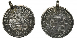 Germany, Mansfeld, Johann Georg, 1/3 Thaler Eisleben 1673 Coin with pendant.
 Moneta z zawieszką. Korozja.&nbsp; Reference: Tornau 500c 

Germany D...
