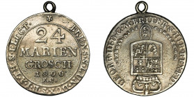 Germany, Braunschweig-Wolfenbüttel, Georg III von Hannover, 2/3 Thaler 1800 Coin with pendant.
 Moneta z zawieszką.
Reference: Welter 2817 

Germa...