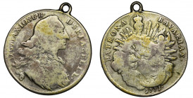 Germany, Bavaria, Maximilian III Joseph, Thaler Munich 1771 Variety with dot after the date. Coin with pendant.
 Odmiana z kropką po dacie. Moneta z ...