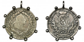 Germany, Bavaria, Maximilian III, 20 Kreuzer 1774 Coin with pendant.
 Moneta z zawieszką.
Reference: Hahn 299 

GermanyCOINS WORLD EUROPE MEDALS G...