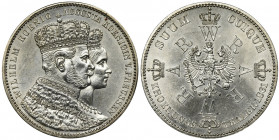 Germany, Kingdom of Prussia, Wilhelm I, Crown Thaler Berlin 1861 Sharp details and mint luster.
 Menniczy egzemplarz z głębokim zegarowym połyskiem.&...