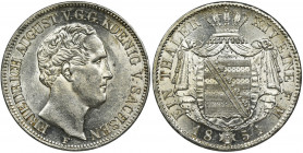 Germany, Saxony, Friedrich August II, Thaler Dresden 1851 F Beautifully preserved Saxon thaler with the letter F, the initial of the mintmaster Gustav...