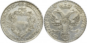 Germany, Lübeck, Thaler = 48 schilling 1752 Variety with a small coat of arms of the city and with large number of denominations, emission issued duri...