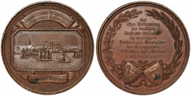 Germany, Schleswig-Holstein, Medal 1847 Bronze medal from Kiel for the United Lands of Schleswig-Holstein on the occasion of the 11th Congress of Germ...