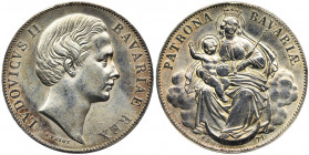 Germany, Bavaria, Ludwig II, Thaler Munich 1871 Good details but whizzed.
Monety lekko przetarta. Połysk nienaturalny. Około menniczy detal. Waga 18....