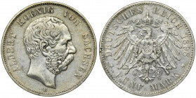 Germany, Saxony, Albert, 5 Mark Muldenhütten 1898 E Reference: AKS 168, Jaeger 125
Grade: VF+ 

Germany DeutschlandCOINS WORLD EUROPE MEDALS German...