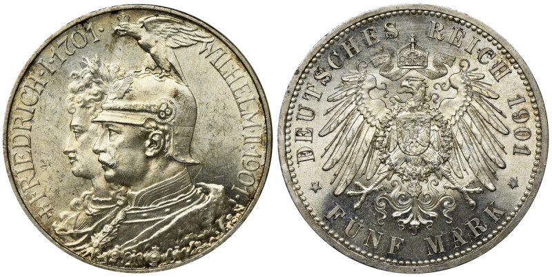 Germany, Kingdom of Prussia, Wilhelm II, 5 Mark Berlin 1901 The coin was minted ...