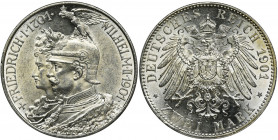 Germany, Kingdom of Prussia, Wilhelm II, 2 Mark Berlin 1901 Beautifully preserved mint coin.
 Coin was minted for the 200th anniversary of the establ...