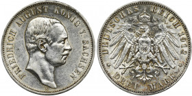 Germany, Saxony, Friedrich August III, 3 Mark Muldenhütten 1912 E Reference: AKS 185, Jaeger 135
Grade: XF/XF- 

Germany DeutschlandCOINS WORLD EUR...