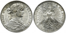 Germany, City of Frankfurt, Thaler Frankfurt 1860 Beautiful Frankfurt thaler.

Coin in mint condition, with mint luster.
 Przepiękny egzemplarz tal...