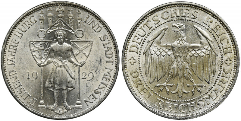 Germany, Weimar Republic, 3 Mark Muldenhütten 1929 E Coin minted on the occasion...
