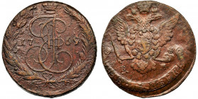 Russia, Catherine II, 5 Kopecks Jekaterinburg 1769 EM Bardzo ładna moneta z menniczym połyskiem.
Reference: Bitkin 617
Grade: XF 

Russia Catherin...
