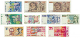 Mixed lot European banknotes (10 pieces) Banknotes from France, Denmark, Netherlands and Italy. All circulated but some with nice, crisp paper.&nbsp; ...