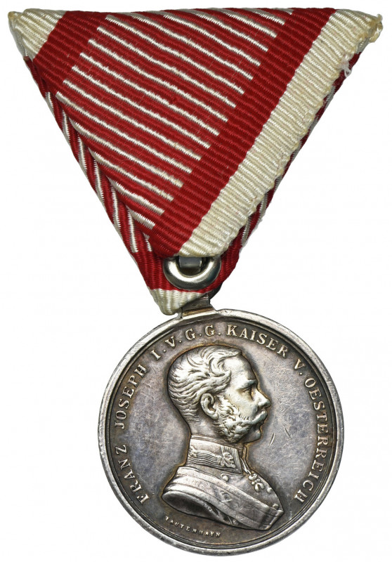 Austria-Hungary, Franz Joseph I, Medal for Brave - Silver Second Class Srebrny m...