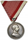 Austria-Hungary, Franz Joseph I, Medal for Brave - Silver Second Class Srebrny medal za Odwagę 2 Klasy o średnicy 31 mm.&nbsp;


Medal Medaille Ord...