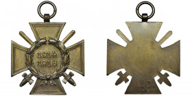 Germany, III Reich, War Merit Cross 1914-1918 War Merit Cross 1914-1918 with swords and two ribbons (Ehrenkreuz des Weltkrieges mit Schwerten), on the...