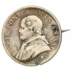 Vatican , Pius IX, pin from coin 1 lir 1866 Moneta przerobiona na przypinkę. Stan mocno obiegowy 

Medal Medaille Order Orden