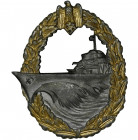 Germany, III Reich, Kriegsmarine, Zerstörer-Kriegsabzeichen - S.H.u.Co Award given for service on a Destroyer. Signed 'S.H.u.Co.' on the reverse.&nbsp...
