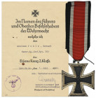 Germany, III Reich, Iron Cross II Class with documents As for the document we cannot guarantee it's originality due to high number of fakes available ...