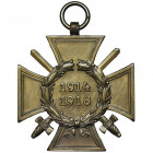 Germany, Cross for The Great War 1914-1918 - version with swords Odznaczenie nadawane od 1934 roku dla weteranów Wojny Światowej. Wersja z mieczami dl...