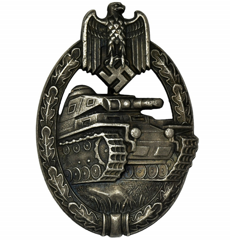 Germany, III Reich, Panzerkampfabzeichen Unsigned piece. Award given for takin p...