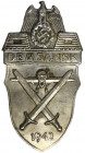Germany, III Reich, Demjansk Shield Rare shield. One prong missing. Rzadko pojawiająca się tarcza. Brak jednego kolca.&nbsp; Reference: OEK 2872 

G...