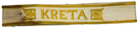 Germany, III Reiche, Ärmelband Kreta - type with 7 leafs Award given in the form od an armada sewed onto the cuff. Given for taking part during the Cr...