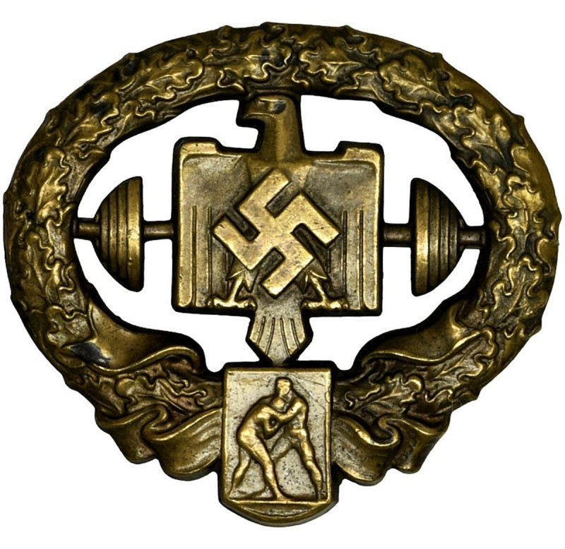 Germany, III Reich, Bronze Badge for 'Heavy Athletes' - rare A very rare award g...
