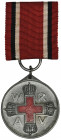 Germany, Prussia, Red Cross Medal 3rd Grade - zinc Medal given for service in the Red Cross. This version was awarded in years 1917-1921. The cross on...
