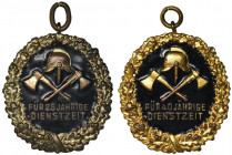 Germany, Prussia, medal for 25 and 40 years of service in the fire department An later issue from the years 1930-1934 Medale nadawane za 25 i 40 lat s...