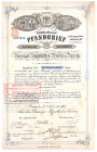 Gdańsk, Danziger Hypotheken Vereins, 4% list zastawny 1900, 600 marek Danziger Hypotheken Vereins zostało założone w 1884 r. Działało do lat 30. XX wi...