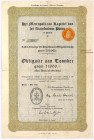 Archidiecezja Poznań (Posen), obligacja 1.000 guldenów, 1928 8% 25-letnia pożyczka hipoteczna Archidiecezji Poznańskiej - obligacja 1.000 guldenów Nom...