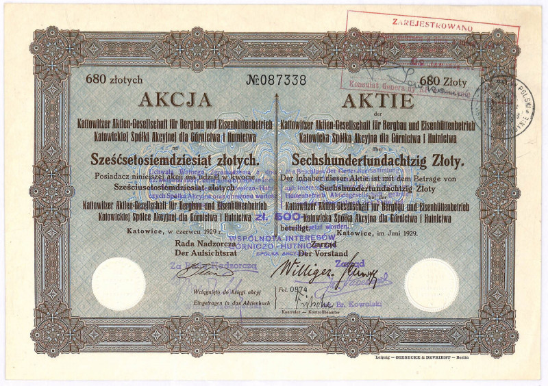 Katowicka Spółka Akcyjna dla Górnictwa i Hutnictwa - 680 zł Popularna akcja, ale...