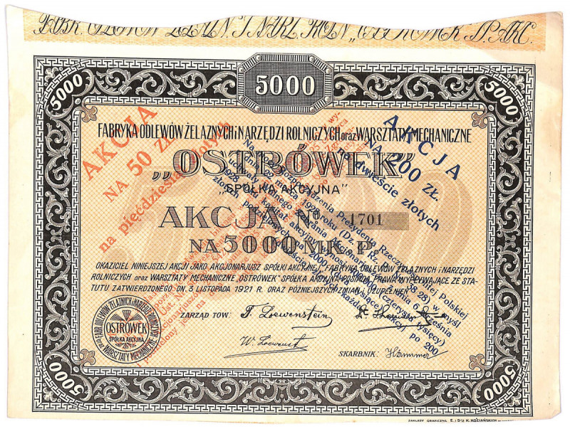 'Ostrówek' - akcja na 5000 mkp Akcja fabryki zlokalizowanej pod Łochowem, jeszcz...
