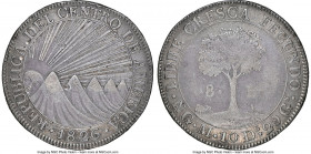 Central American Republic 8 Reales 1826 NG-M VF Details (Damaged) NGC, Nueva Guatemala mint, KM4, WR-11, Elizondo-86, Stickney-C92. A circulated selec...