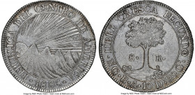 Central American Republic 8 Reales 1836 NG-BA AU58 NGC, Nueva Guatemala mint, KM4, WR-11, Elizondo-95, Stickney-C92. Invitingly lustrous and displayin...